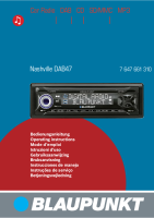 Blaupunkt Nashville-DAB-47 - Owners Manual